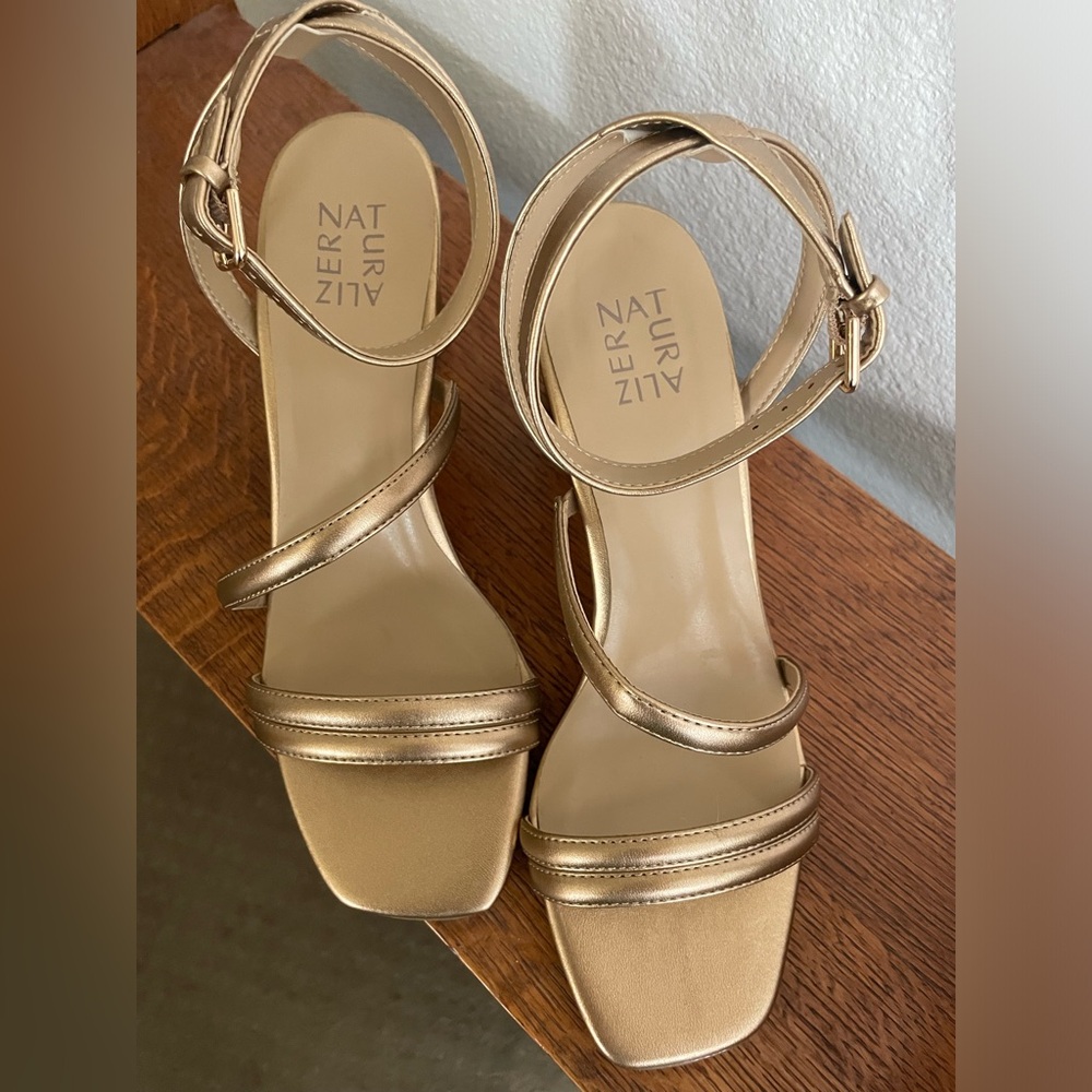 Bronze/Gold dress shoes by Naturalizer. Brand new - never worn, size 10.